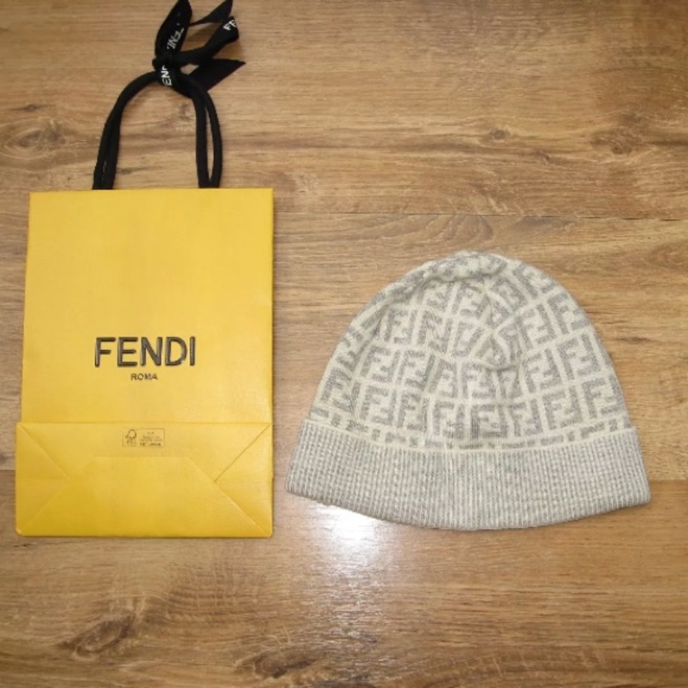 Fendi Authentic monogram beanie hat